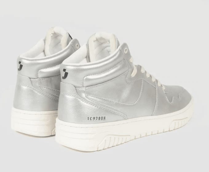 Sj Lifestyle Dames Sneaker Hoog Tc9700 | Zilver | Maat: 38