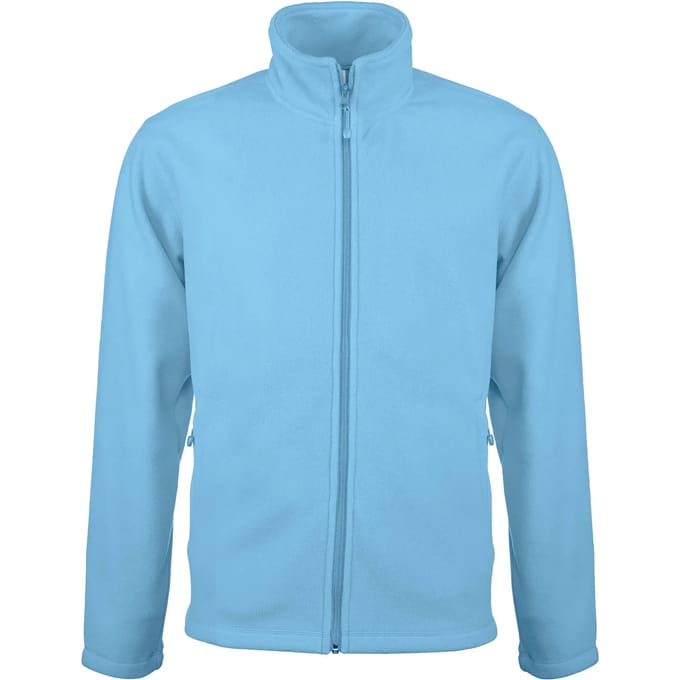 Kariban Microfleece met rits heren K911 - sky blue - M