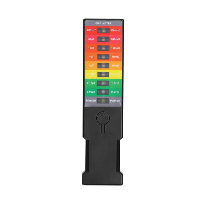 Draagbare elektromagnetische veld EMF Gaussmeter Handheld EMF-meter Magnetische veldmonitor Home zwart