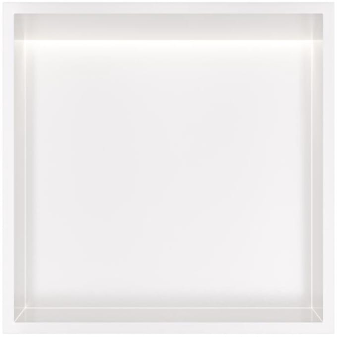 Hotbath &More BOX030L inbouwnis 30x30x10cm met verlichting mat wit