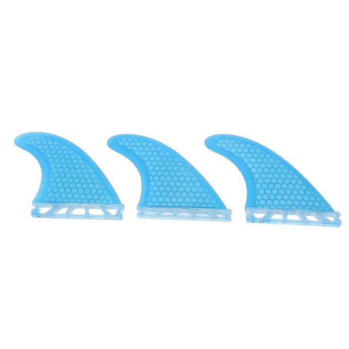 Aileron de Surf en Nid d'Abeille Fibre de Verre Aileron de Queue de Surf pour Gouvernail de Queue Accessoire de Surfboard blue