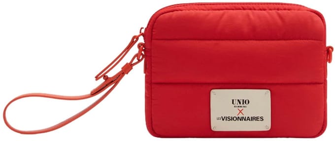Unio Hamburg x Les Visionnaires schoudertas Puffy Unio Paris Cherry rood