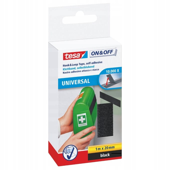 TESA Klittenband Tape Zelfleven 1m 1m x 20mm