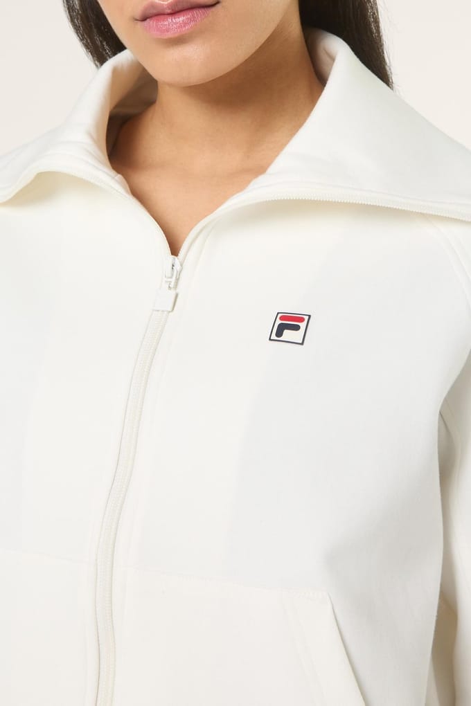 FILA Monteloro Relaxed High Collar Scuba Jacket Egret Taglia: M | Giacche Outlet | Donna