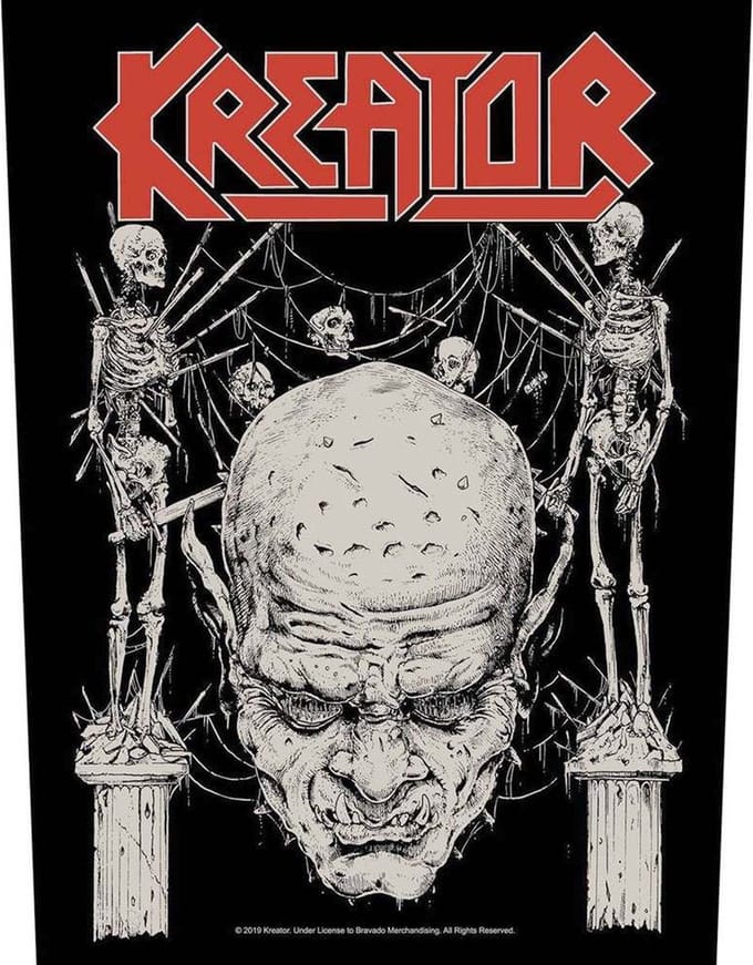 Kreator - Skull & Skeletons Rugpatch - Zwart