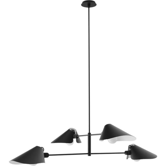 &Tradition Bonnet SC91, SC92, SC93 hanglamp - black - Höhe 140 cm