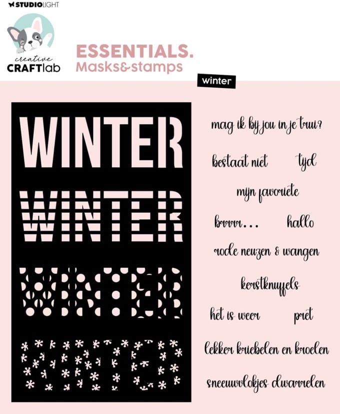 Mask & stamp Winter - Essentials nr. 10