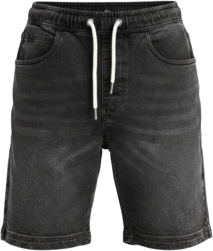 OMBRE Korte Broek - Regular Fit - Katoen - Effen Zwart S