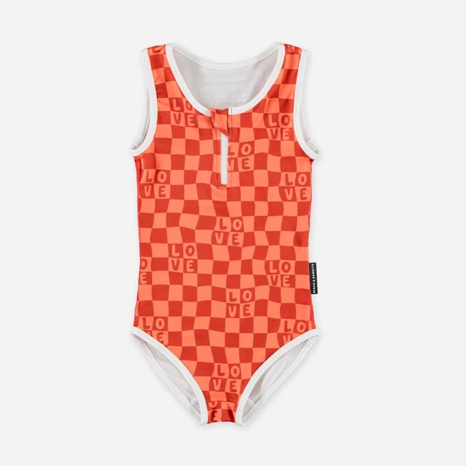 CHECKERED LOVE - 104/110 - Badpak UV50+ bescherming