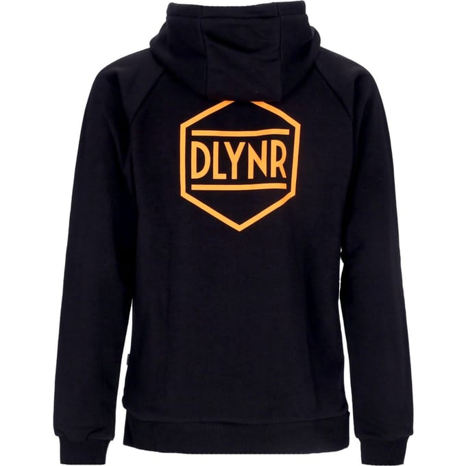 Lichtgewicht sweatshirt met capuchon voor heren, capuchon met logo op de achterkant, zwart