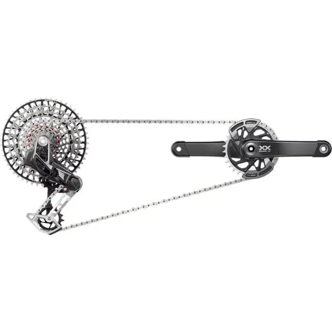 Volledige groep Sram XX T-TYPE Eagle AXS WIDE DUB DM 175 MM 32D (10-52)