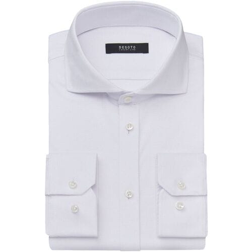 Desoto Luxury Overhemd Uni Luxury Jersey Wit / male