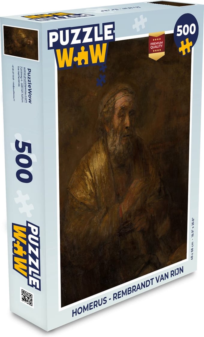 Puzzel Homerus - Rembrandt van Rijn - Legpuzzel - Puzzel 500 stukjes