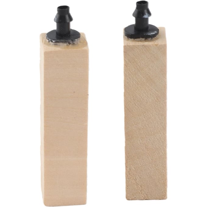2 Stuks Celsius Set Natuurlijk Houten   Luchtsteen Diffuser voor Aquarium Vissen  (S)