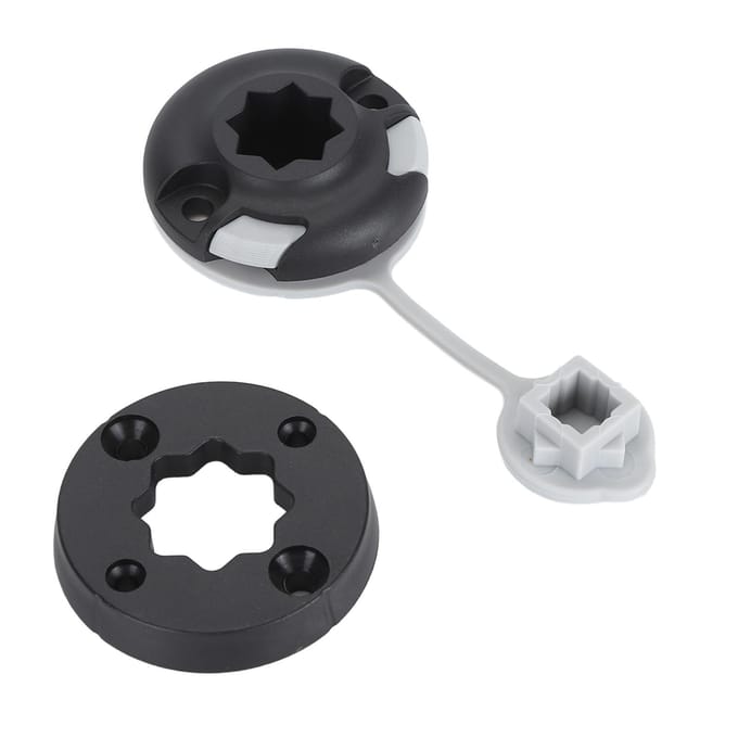 Support de rail de base de mât lumineux de kayak Support de drapeau de kayak de remplacement universel pour bateau de pêche canoë white