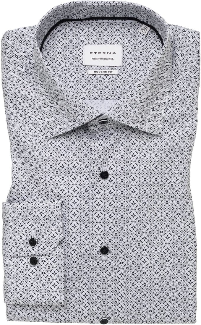 Eterna - Overhemd Groen Eterna Lange Mouw Overhemd Groen 1067 X18k