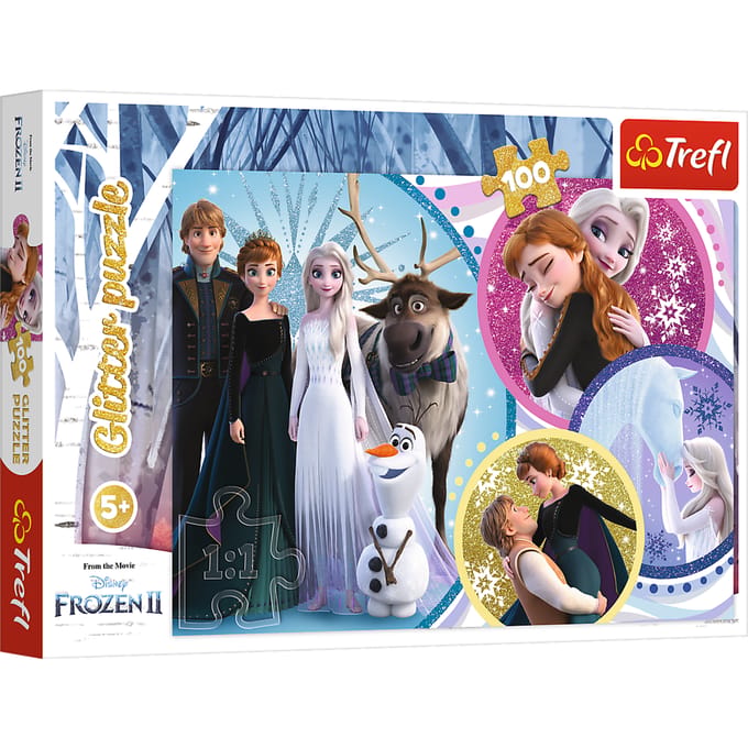 Frozen glitter puzzel