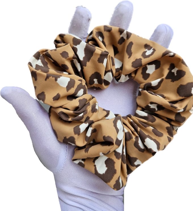 Scrunchie Groot - haar elastiek - panterprint