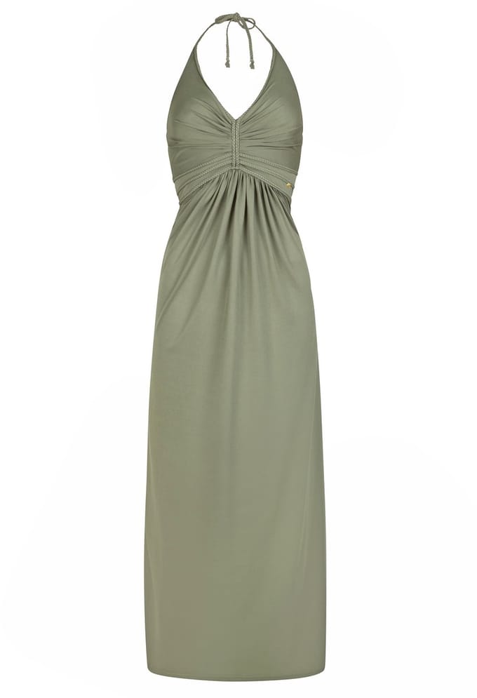 Chic by Lirette - Halter jurk Natural - Seagreen - S