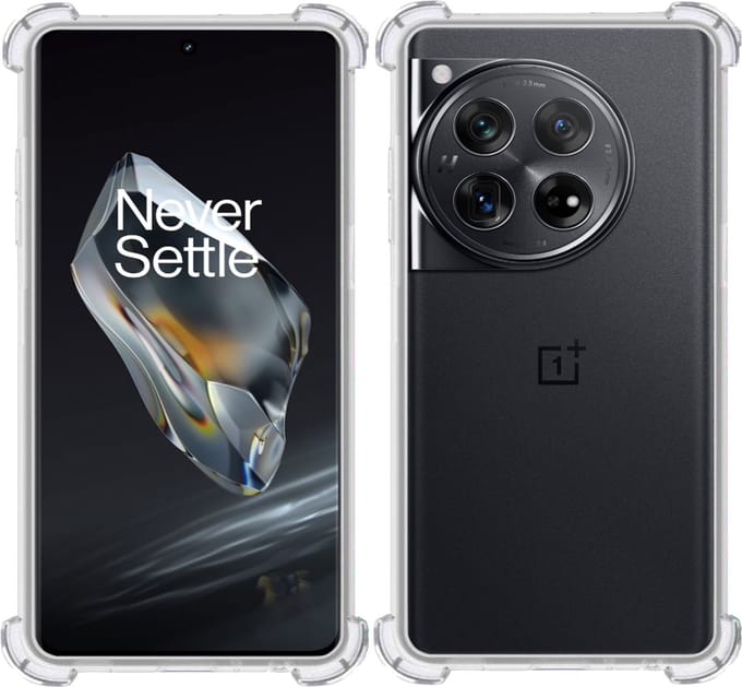 Hoesje geschikt voor OnePlus 12 – Extreme Shock Case – Cover Transparant