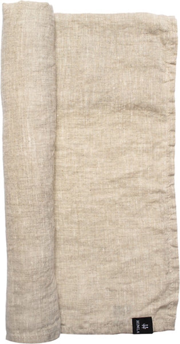 Himla Sunshine tafelloper linnen – Oatmeal