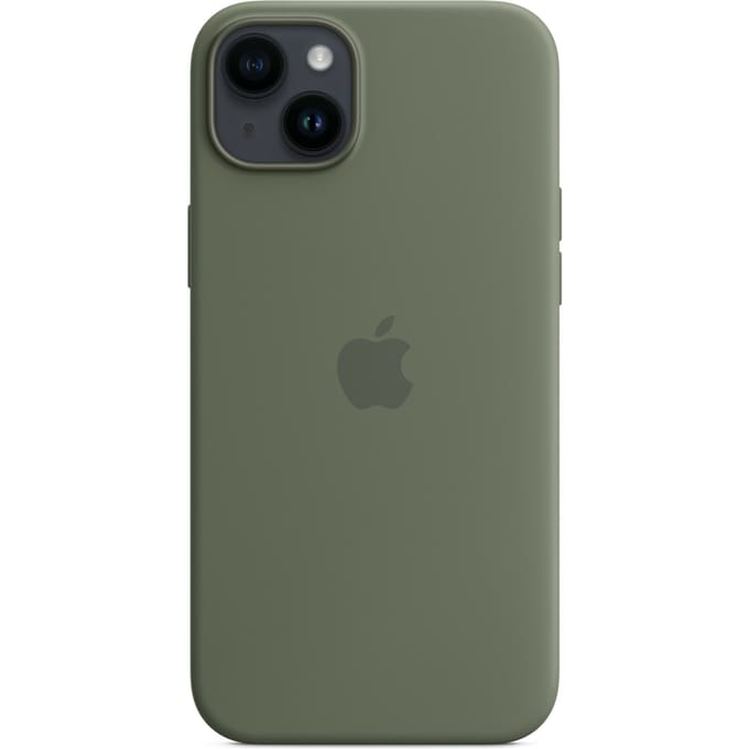 Apple - Siliconen hoesje - MagSafe - iPhone 14 Plus - Olijfgroen