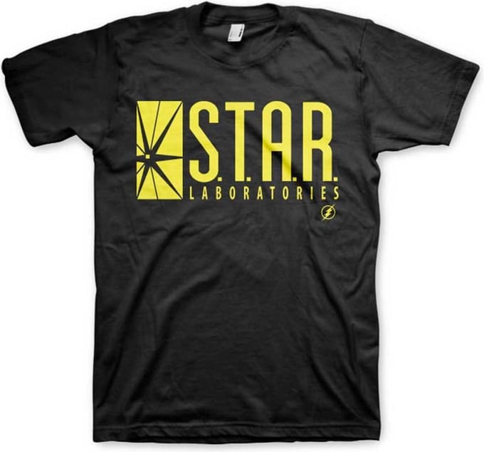 DC Comics The Flash Heren Tshirt -2XL- Star Laboratories Zwart
