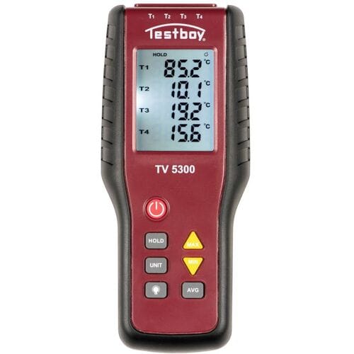 Testboy TV 5300 4-kanaals thermometer -200 - +1372 °C