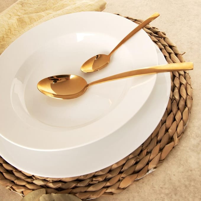 Dinerbord Porselein MONA 27 cm 6 stuks - Borden - Bord