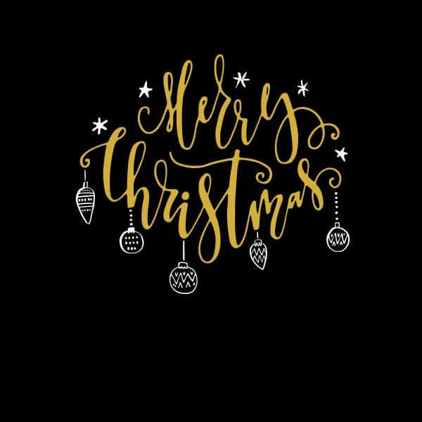 Merry Christmas Women's T-Shirt - Black - 3XL