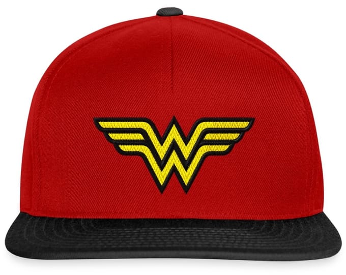 DC Comics Wonder Woman Logo Borduurwerk Snapback cap