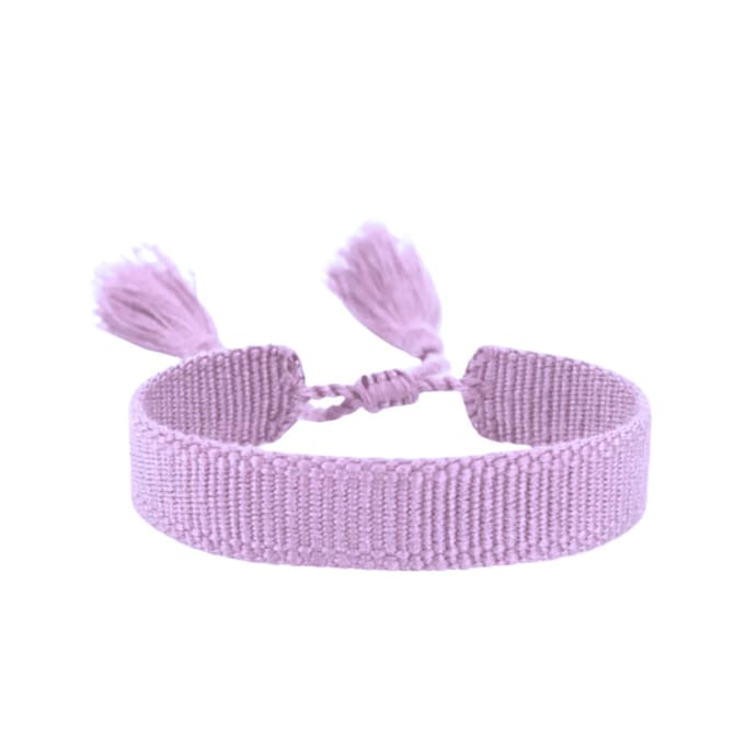 Planet Pink - Katoenen armbandje pastel paars