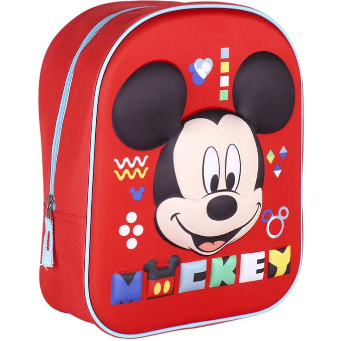 Schoolrugzak Mickey Mouse Rood (25 x 31 x 10 cm)