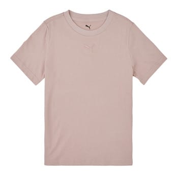 Puma T-shirt ESS Centered Cat Logo Tee Roze - Maat 128cm