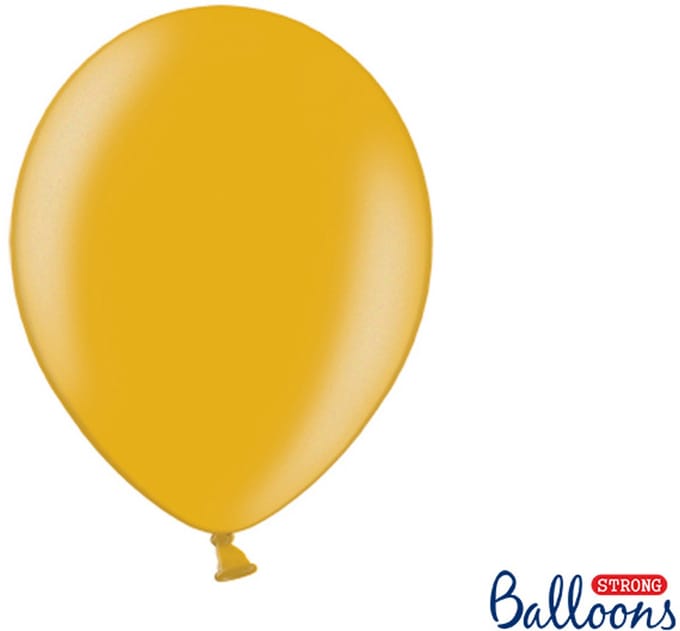 Metallic Ballonnen Goud - 50 Stuks