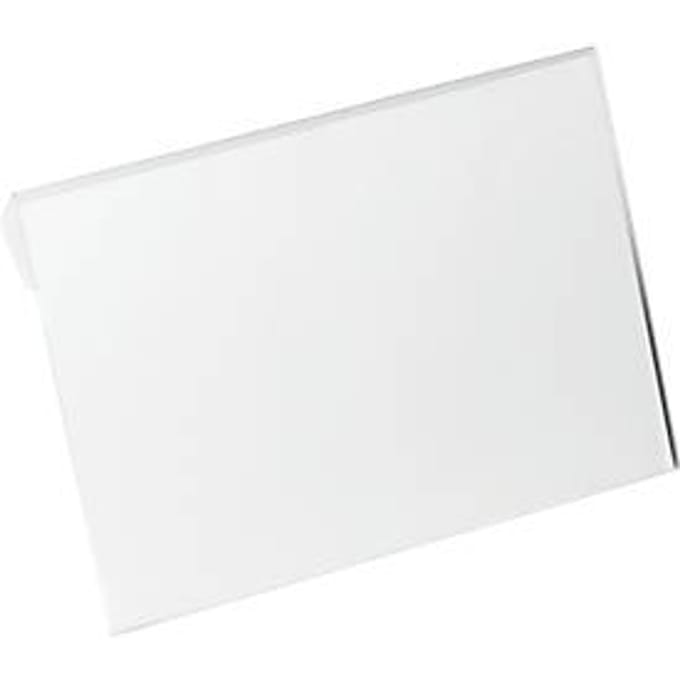 Duurzame etiketzak, harde kaft, met vouw, DIN A5 liggend, B 210 x H 148 mm, transparant