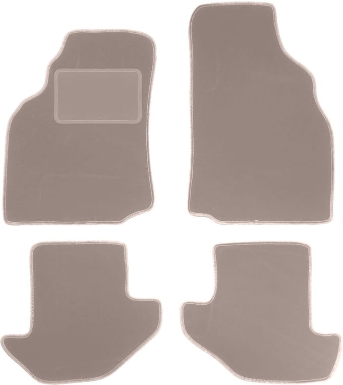 Beige velours matten voor: Ford Puma coupé (1997-2001)