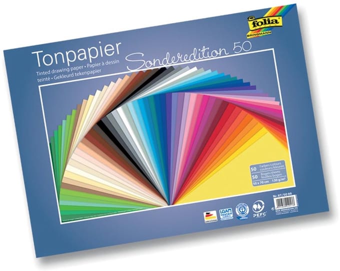 TEKENPAPIER 50X70 50V ASS