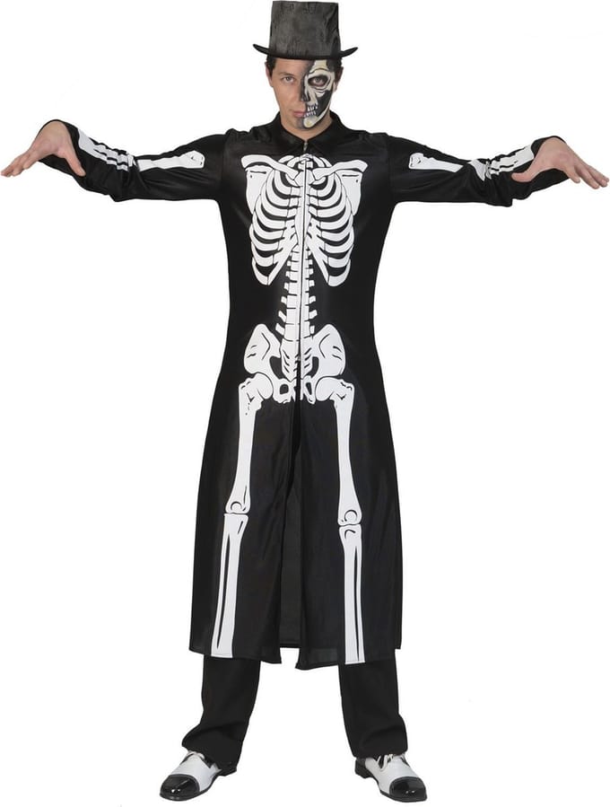 Skelet pak Halloween heren