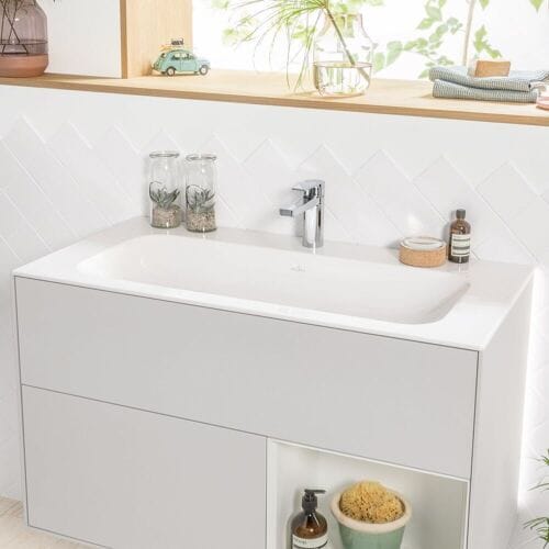 Villeroy & Boch Finion cabinet washbasin 100 cm with tap hole, without overflow 4164A2R1