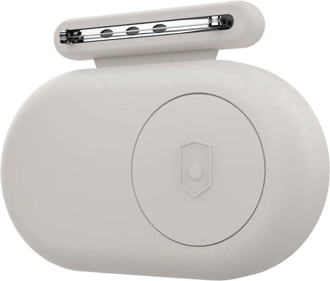 Scoby - SmartTag2 houder - Siliconen case - Geschikt voor Samsung Galaxy SmartTag2 - Veiligheidsspeld bevestigen - Track kinderen - Wit