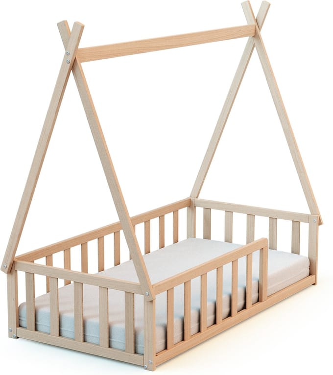 WEBABY - Tipi bed in hout Beuken onbewerkt