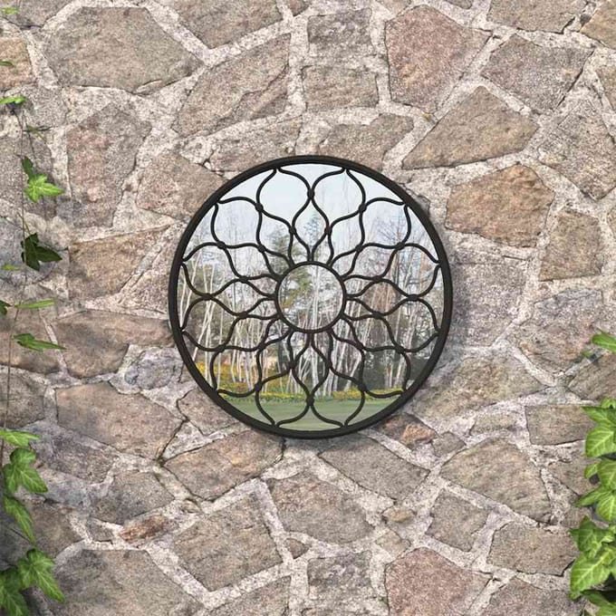Vidaxl Tuinlantaarn, Zwart, 40X3 Cm, Rond IJzeren Frame