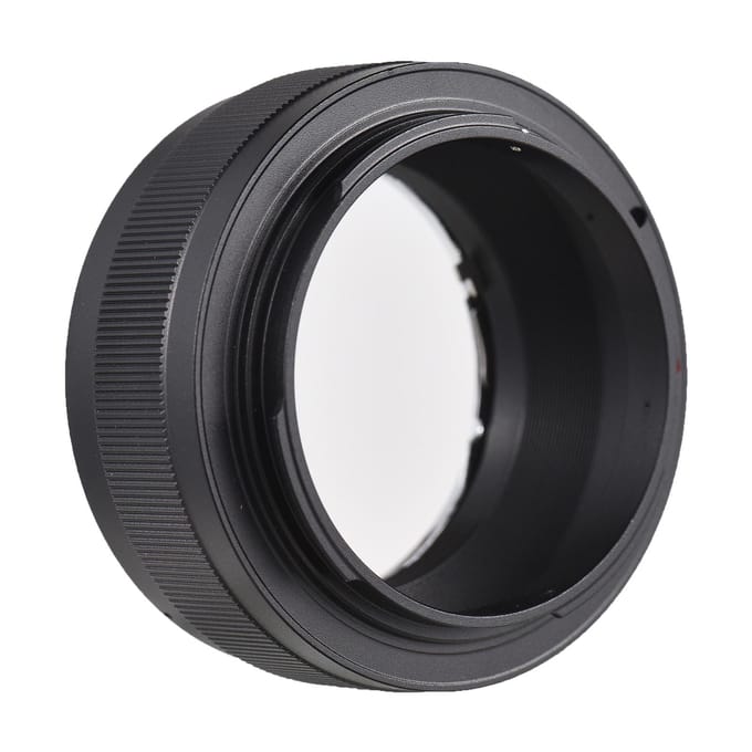 FOTGA Hoge Precisie Handmatige Lens Mount Adapter Ring Aluminiumlegering voor Olympus OM-Mount Lens naar voor zwart
