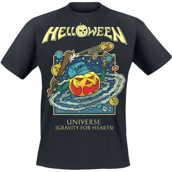 Helloween T-shirt - Universe - S tot 4XL - voor Mannen - zwart
