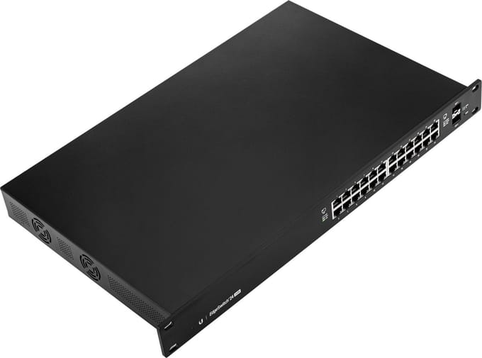 Ubiquiti EdgeSwitch - Netwerkswitch - Managed - 24 Poorten - Power over Ethernet (POE) - Zwart