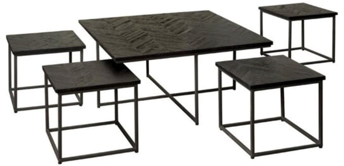 Tower Living - Via salontafel set vanaf 40 cm - zwart