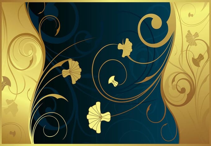 Fotobehang Flowers Abstract | PANORAMIC - 250cm x 104cm | 130g/m2 Vlies