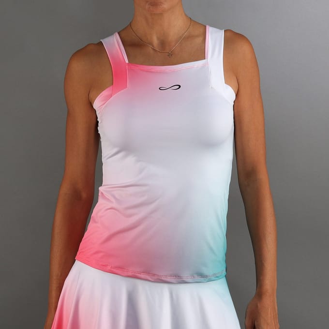 Endless Breeze Tanktop Dames-Neonroze,Wit