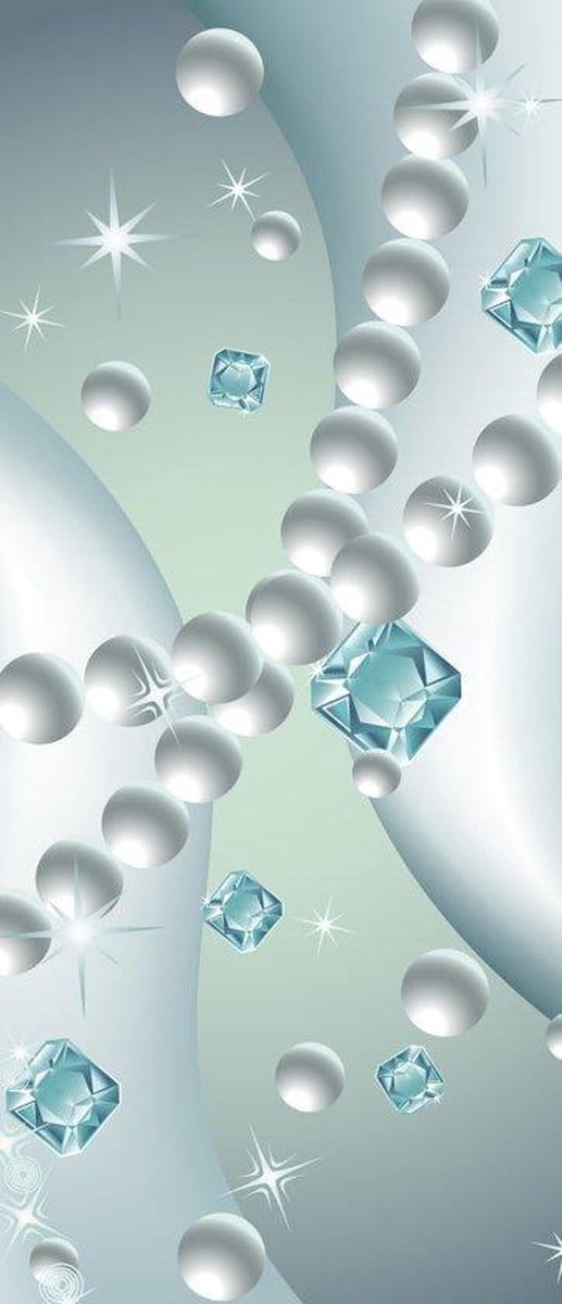 Pearls Gems Abstract Photo Wallcovering